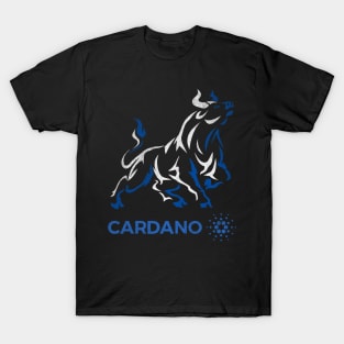 Vintage Bull Market Cardano Coin Crypto Token Cryptocurrency Wallet Cardano HODL Birthday Gift For Men Women T-Shirt